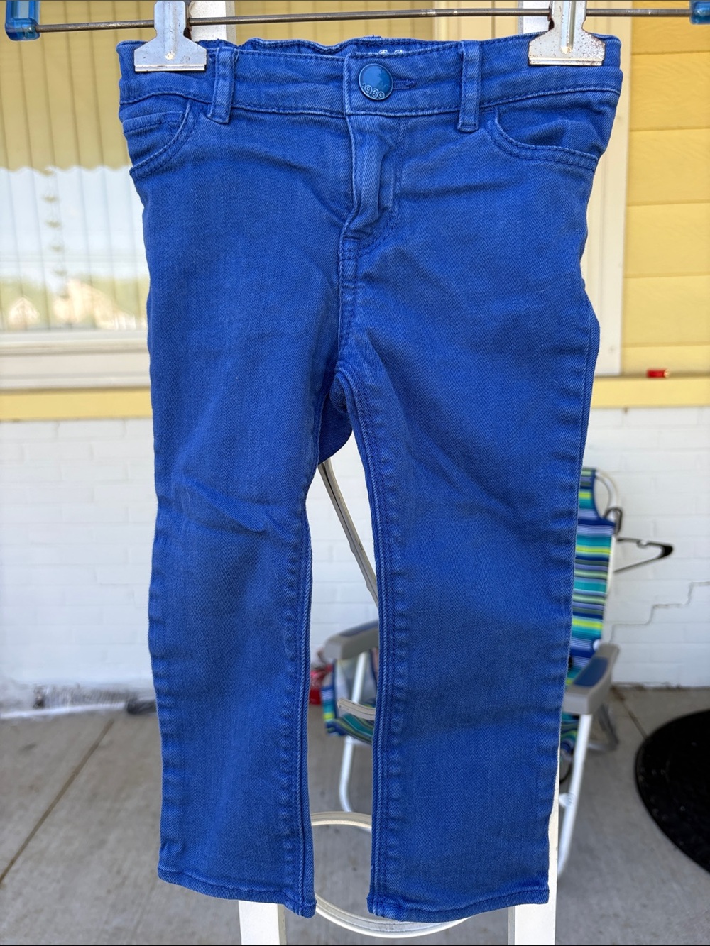 GAP babyGap 1969 Toddler Royal Blue Zip-Front Pants